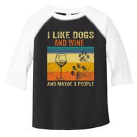 I Like Wine My Dog And Maybe 3 People Men Women Toddler Fine Jersey T-Shirt