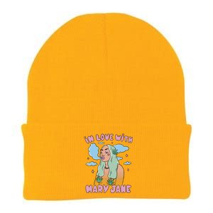 In Love With Mary Jane Female Marijuana Knit Cap Winter Beanie