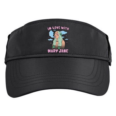 In Love With Mary Jane Female Marijuana Adult Drive Performance Visor