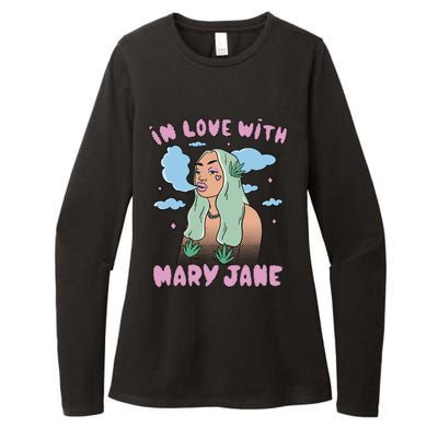 In Love With Mary Jane Female Marijuana Womens CVC Long Sleeve Shirt