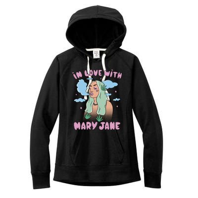 In Love With Mary Jane Female Marijuana Women's Fleece Hoodie