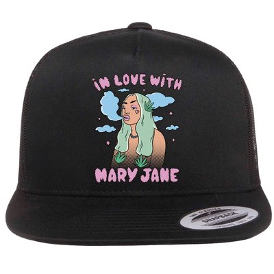 In Love With Mary Jane Female Marijuana Flatbill Hat