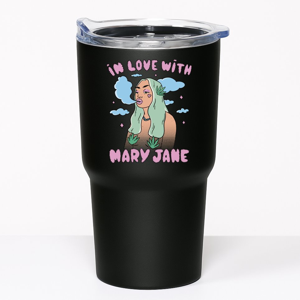 In Love With Mary Jane Female Marijuana Tumbler