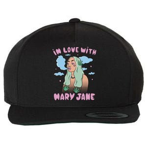 In Love With Mary Jane Female Marijuana Wool Snapback Cap