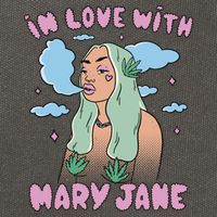 In Love With Mary Jane Female Marijuana Cotton Canvas Backpack