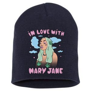 In Love With Mary Jane Female Marijuana Short Acrylic Beanie