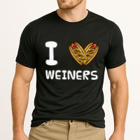 I Love Weiners Hotdogs Frankfurter Wiener Frank Sausage Bun Cooling Performance Crew T-Shirt
