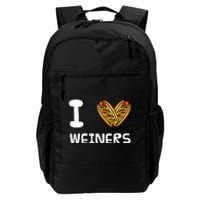 I Love Weiners Hotdogs Frankfurter Wiener Frank Sausage Bun Daily Commute Backpack