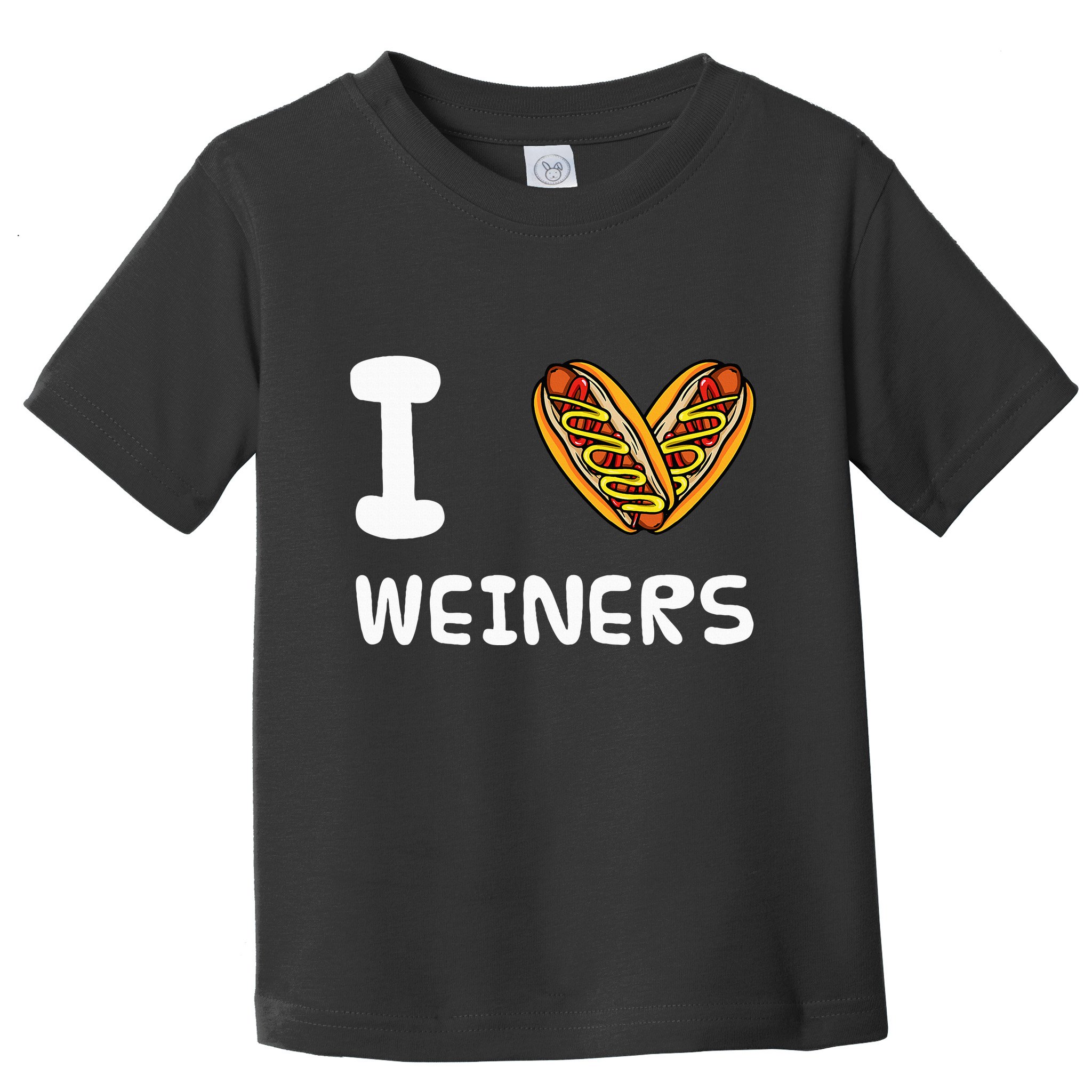 I Love Weiners Hotdogs Frankfurter Wiener Frank Sausage Bun Toddler T-Shirt
