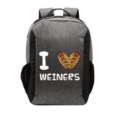 I Love Weiners Hotdogs Frankfurter Wiener Frank Sausage Bun Vector Backpack