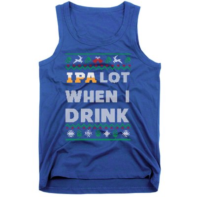 Ipa Lot When I Funny Beer Lover Ing Christmas Gift Tank Top