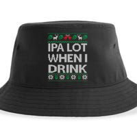 IPA Lot When I Drink Ugly Christmas Craft Beer Drinker Sustainable Bucket Hat