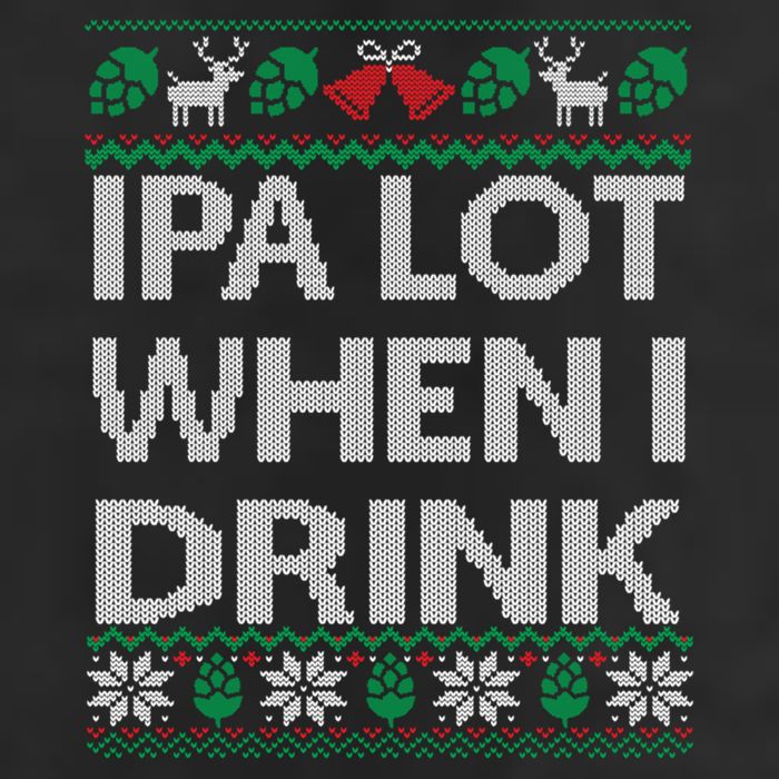 IPA Lot When I Drink Ugly Christmas Craft Beer Drinker Adult Drive Performance Visor