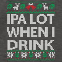 IPA Lot When I Drink Ugly Christmas Craft Beer Drinker Vector Backpack