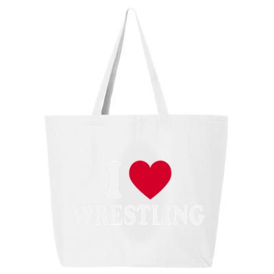 I Love Wrestling Heart Love Training Gift 25L Jumbo Tote