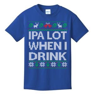 Ipa Lot When I Ugly Christmas Craft Beer Er Gift Cute Gift Kids T-Shirt