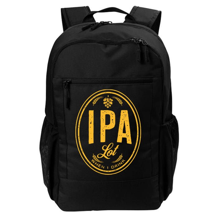 IPA Lot When I Drink Backpack