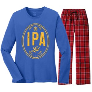 IPA Lot When I Drink Women's Long Sleeve Flannel Pajama Set 