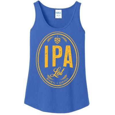 IPA Lot When I Drink Ladies Essential Tank