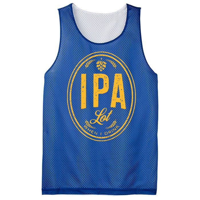 IPA Lot When I Drink Mesh Reversible Basketball Jersey Tank