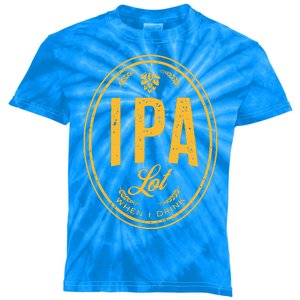 IPA Lot When I Drink Kids Tie-Dye T-Shirt