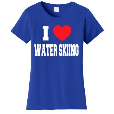 I Love Water Skiing Gift Women's T-Shirt