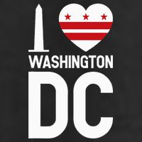 I Love Washington Dc 7 Panel Mesh Trucker Snapback Hat