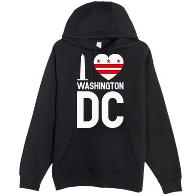 I Love Washington Dc Premium Pullover Hoodie