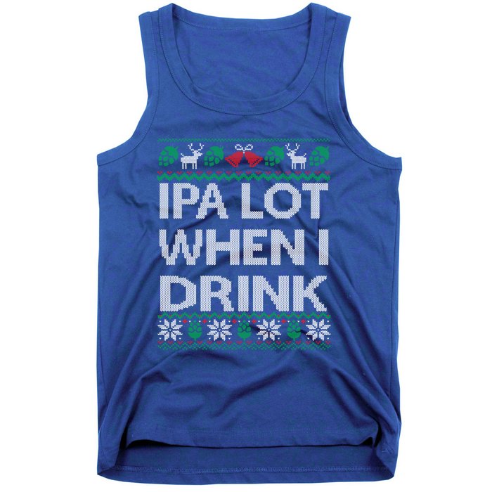 Ipa Lot When I Ugly Christmas Craft Beer Er Gift Tank Top