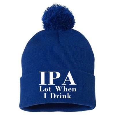 Ipa Lot When I Drink Pom Pom 12in Knit Beanie