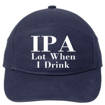 Ipa Lot When I Drink 7-Panel Snapback Hat