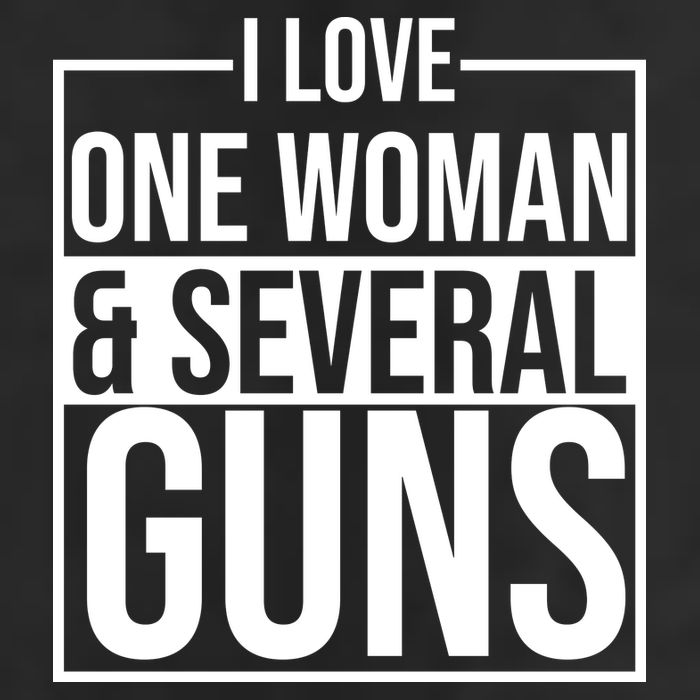 I Love Woman And Several Guns 7 Panel Mesh Trucker Snapback Hat