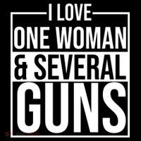 I Love Woman And Several Guns Flatbill Hat