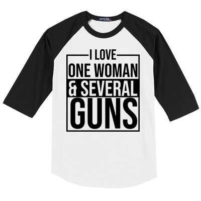 I Love Woman And Several Guns Baseball Sleeve Shirt
