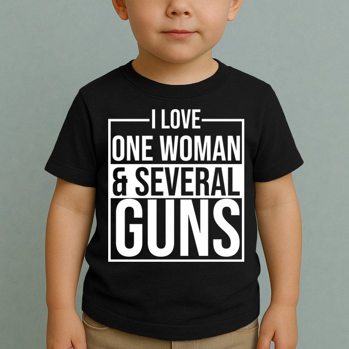 I Love Woman And Several Guns Toddler T-Shirt