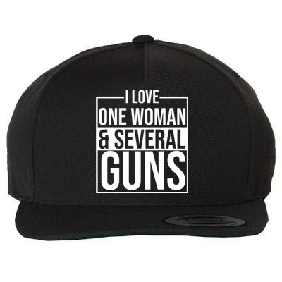 I Love Woman And Several Guns Wool Snapback Cap