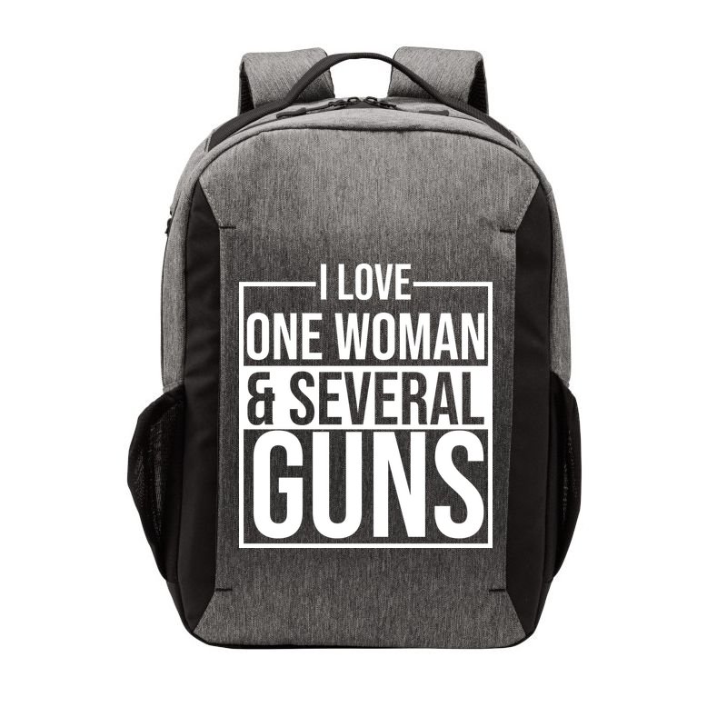 I Love Woman And Several Guns Vector Backpack
