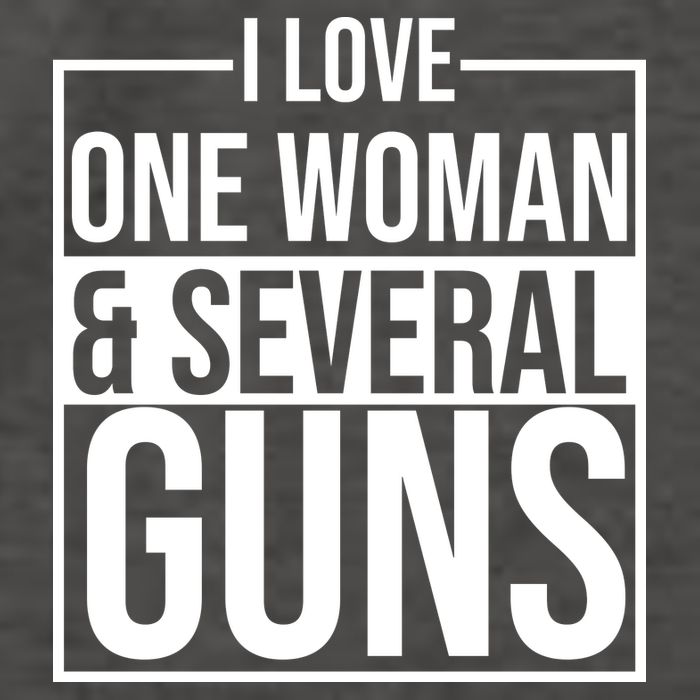I Love Woman And Several Guns Vector Backpack