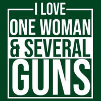 I Love Woman And Several Guns Cooling Performance Crew T-Shirt