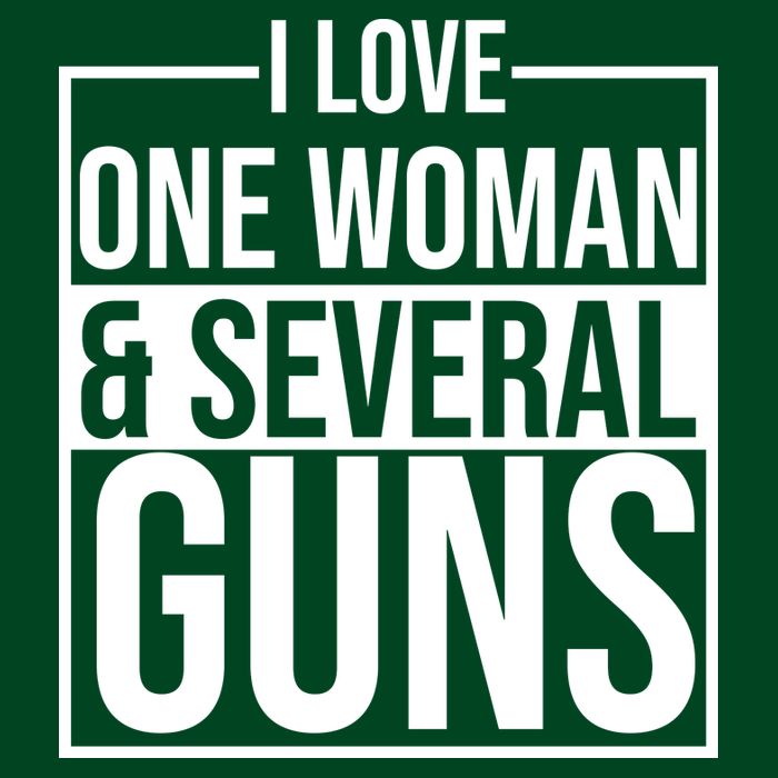 I Love Woman And Several Guns Cooling Performance Crew T-Shirt
