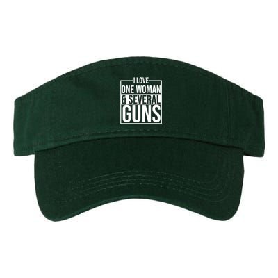 I Love Woman And Several Guns Valucap Bio-Washed Visor