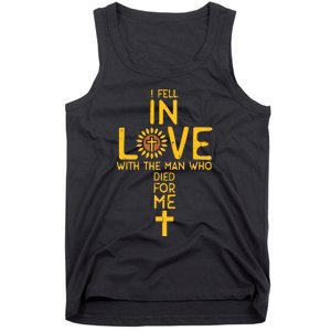 In Love With The Man Who Died For Me Christian Tank Top