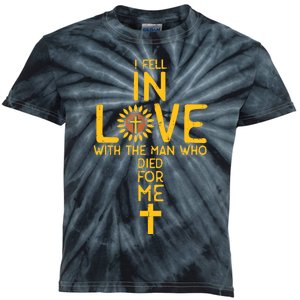 In Love With The Man Who Died For Me Christian Kids Tie-Dye T-Shirt