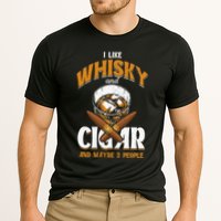 I Like Whisky And Cigars Cigars Smoker Alcohol Drinker Cooling Performance Crew T-Shirt