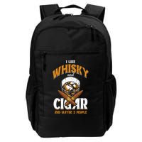 I Like Whisky And Cigars Cigars Smoker Alcohol Drinker Backpack