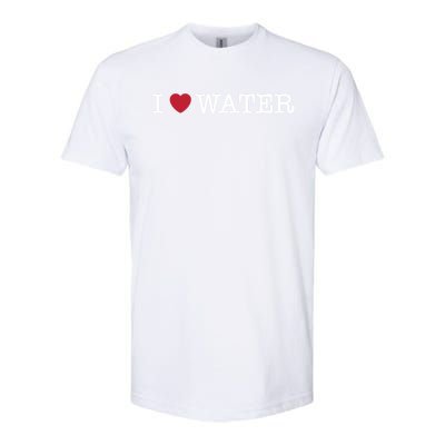 I Love Water Gift Softstyle CVC T-Shirt