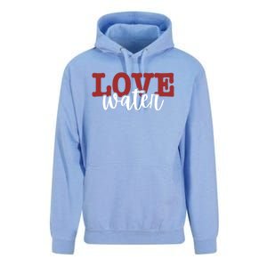 I Love Water Gift Unisex Surf Hoodie