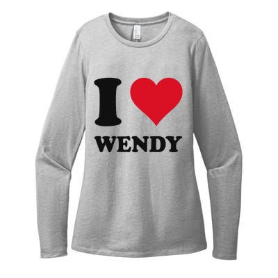 I Love Wendy Fun Personalized Design Womens CVC Long Sleeve Shirt