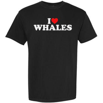 I Love Whales Garment-Dyed Heavyweight T-Shirt