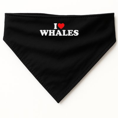 I Love Whales USA-Made Doggie Bandana